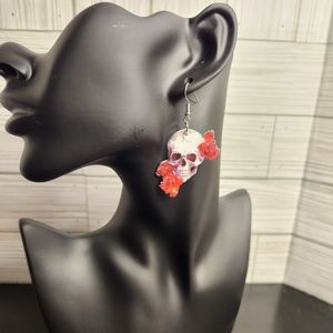 Spooky Skull Novelty Earrings